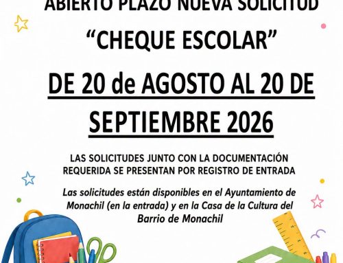 Cheque-Escolar curso 2026/2027